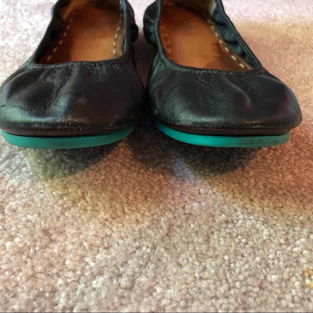 Tieks leather ballet flats—matte black —with bag - Picture 3 of 7